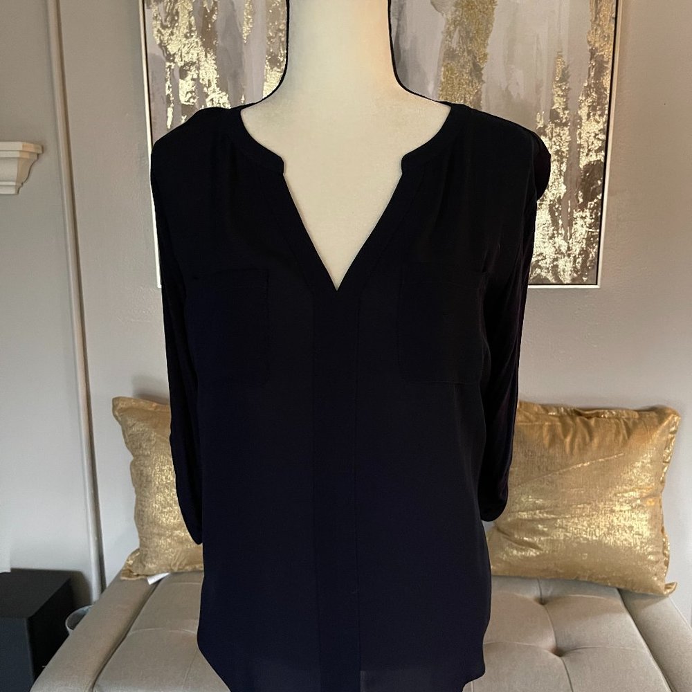 Navy Blue Soho New York and Company Blouse